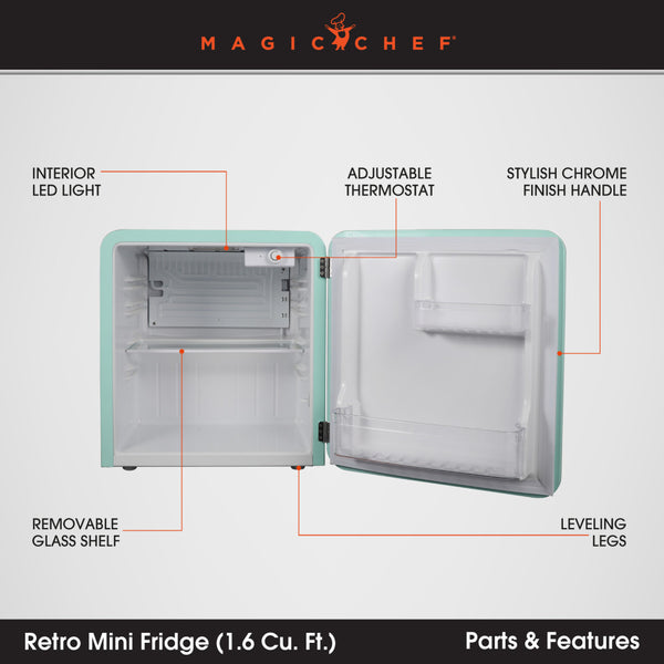 Magic Chef Single Compartment Mini Refrigerator (MPN: MCR16CHM)