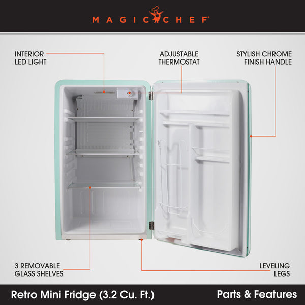 Magic Chef Single Compartment Mini Refrigerator (MPN: MCR32CHM)