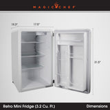 Magic Chef Single Compartment Mini Refrigerator (MPN: MCR32CHW)
