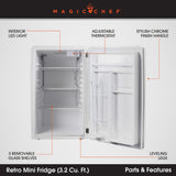 Magic Chef Single Compartment Mini Refrigerator (MPN: MCR32CHW)