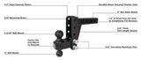 Bulletproof Hitches Trailer Hitch Ball Mount (MPN: MD204)
