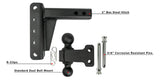 Bulletproof Hitches Trailer Hitch Ball Mount (MPN: MD204)