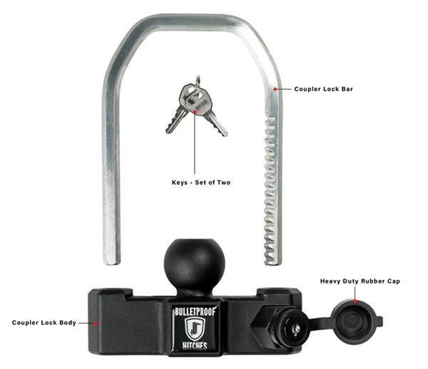 Bulletproof Hitches Trailer Coupler Lock (MPN: MDCOUPLER)