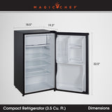 Magic Chef Single Compartment Mini Refrigerator (MPN: MCBR350B2)