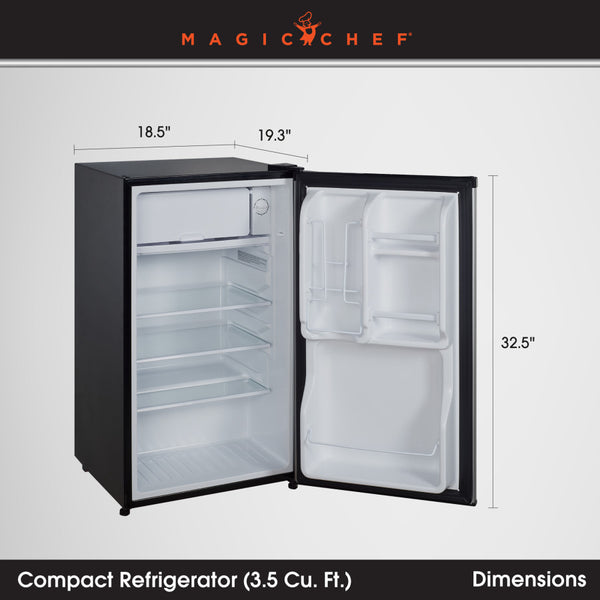 Magic Chef Single Compartment Mini Refrigerator (MPN: MCBR350B2)