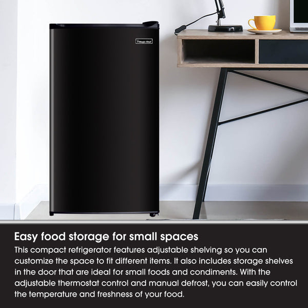 Magic Chef Single Compartment Mini Refrigerator (MPN: MCBR350B2)
