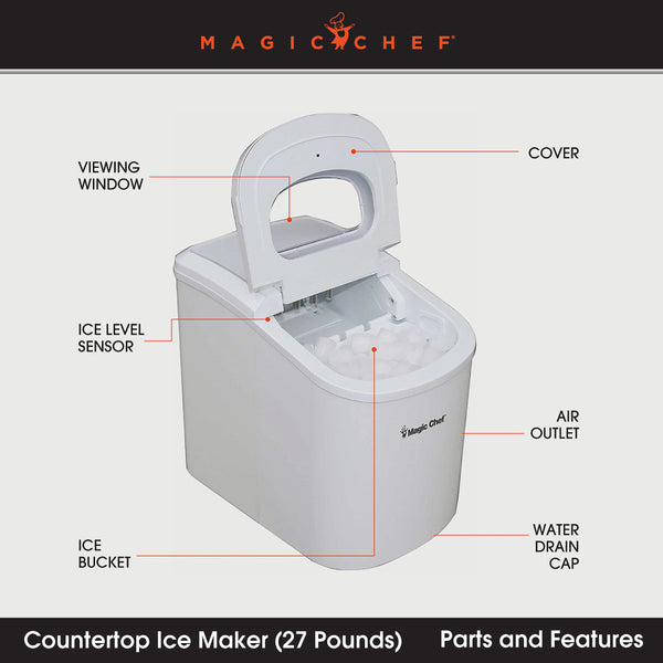 Magic Chef Portable Ice Machine (MPN: MCIM22W)