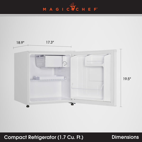 Magic Chef Single Compartment Mini Refrigerator (MPN: MCR170WE)
