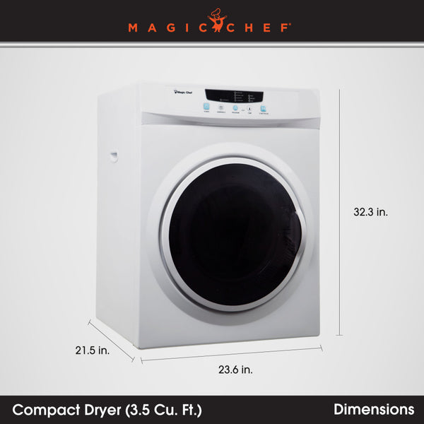 Magic Chef Clothes Dryer (MPN: MCSDRY35W)