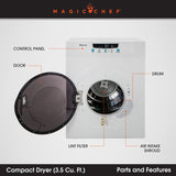 Magic Chef Clothes Dryer (MPN: MCSDRY35W)