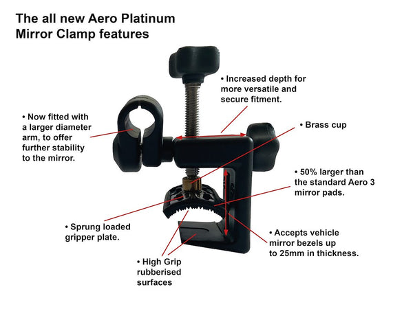 Milenco Aero Platinum Towing Mirror (MPN: MIL-6613)