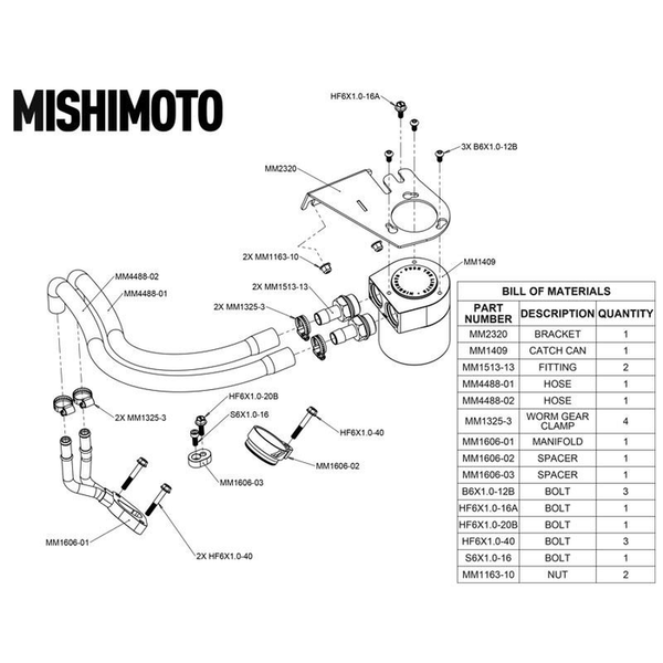 Mishimoto High-Flow Catch Can (MPN: MMBCC-F2D-11BE)