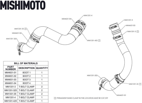 Mishimoto Silicone Intercooler Hose Coupling (MPN: MMBK-RAM-19)