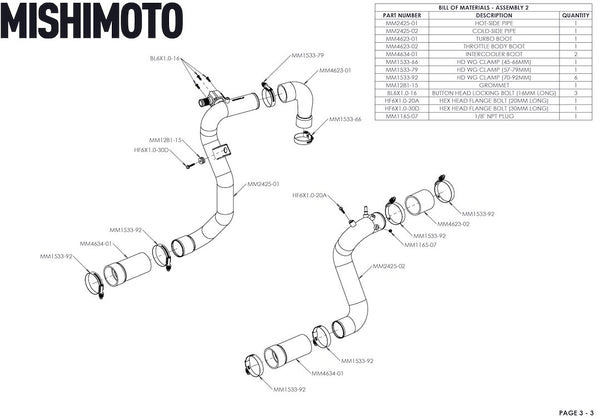 Mishimoto Air To Air Intercooler (MPN: MMINT-BR23-21HKSLP)
