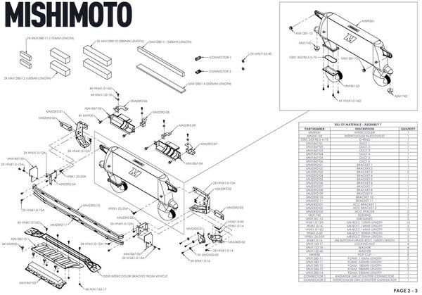 Mishimoto Air To Air Intercooler (MPN: MMINT-BR23-21HKSLP)