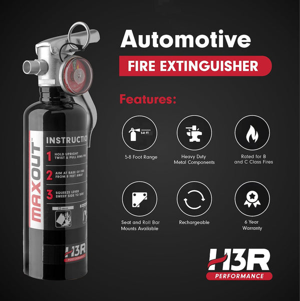 H3R MaxOut Dry Chemical Fire Extinguisher (MPN: MX100B)