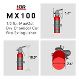 H3R MaxOut Dry Chemical Fire Extinguisher (MPN: MX100B)