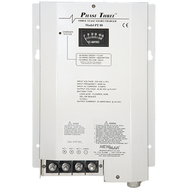 NewMar Phase Three Smart Battery Charger (MPN: PT-80)