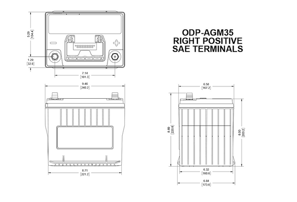 Odyssey Battery Performance Series (MPN: ODP-AGM35)