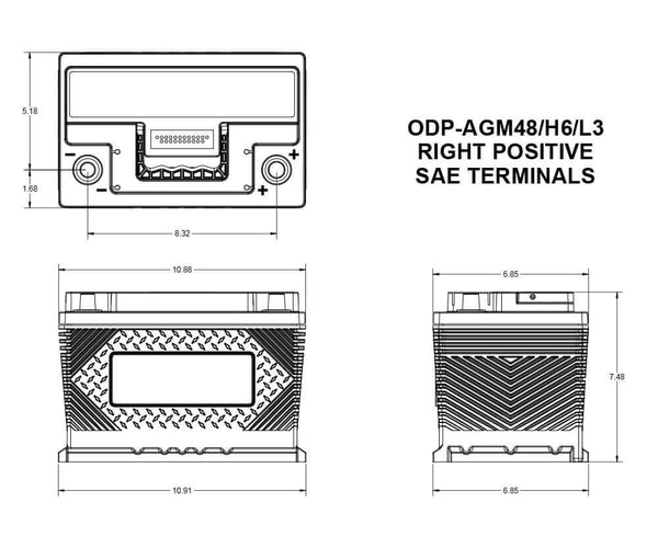 Odyssey Performance Series Battery (MPN: ODP-AGM48)