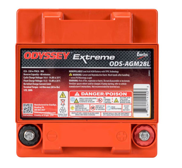 Odyssey Battery Extreme Series 12 Volt (MPN: ODS-AGM28L)