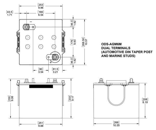 Odyssey Battery Extreme Series 12 Volt (MPN: ODS-AGM6M)