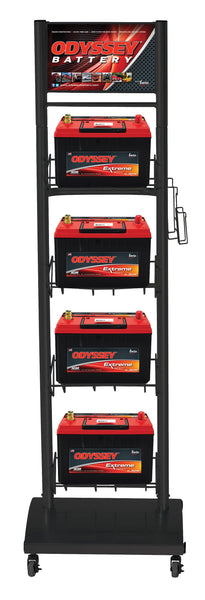 Odyssey Battery 4 Tier Display Rack (MPN: ODY4RETAILER)