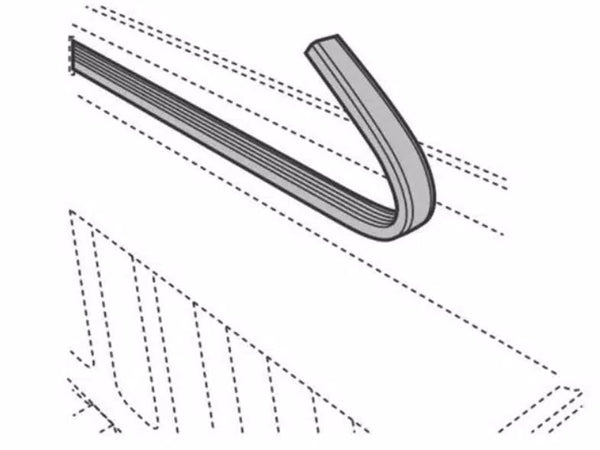 BAK Industries Tonneau Cover Rail Seal (MPN: PARTS-326A0005)