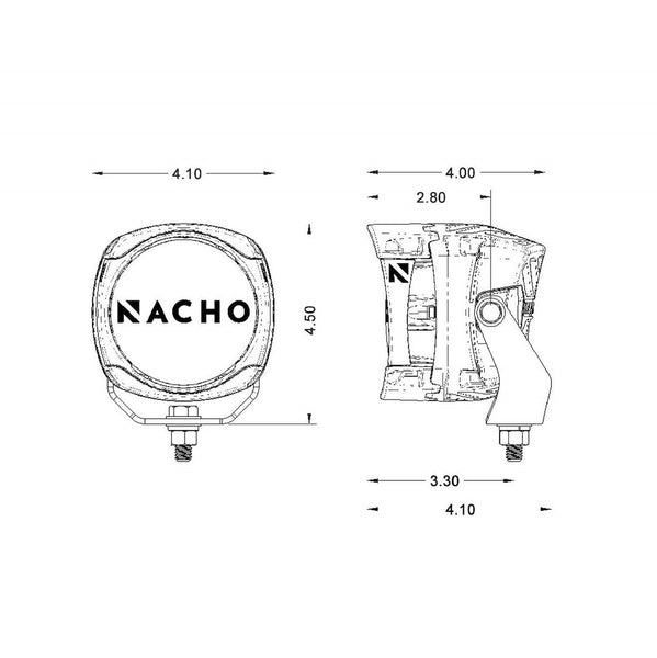 NACHO LED Driving Fog Light Set (MPN: PM411)