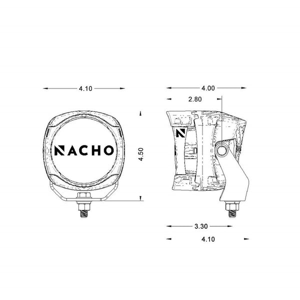 ARB Quatro SAE Amber Combo Driving Light (MPN: PM461)