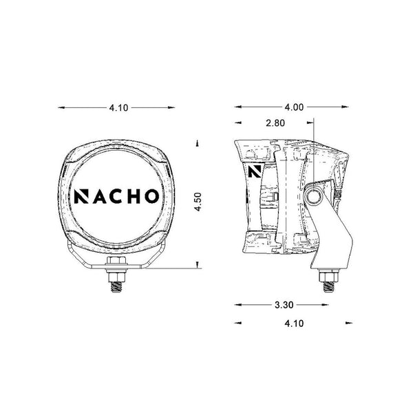 ARB NACHO Quatro SAE Amber Combo Light (MPN: PM471)