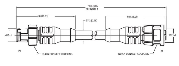 Maretron Marine Network Cable (MPN: QCM-CG1-QCF-01)