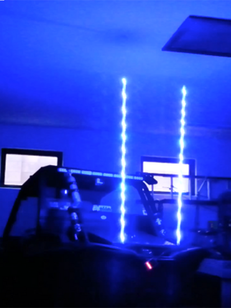 Quake LED Flagpole With RGB Whip Lights (MPN: QW826)