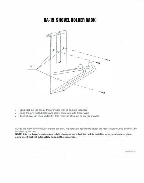 Rackem Tool Organizer (MPN: RA-15)