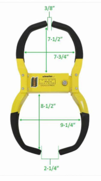 Rackem Trailer Wheel Locking Boot (MPN: RA-25)