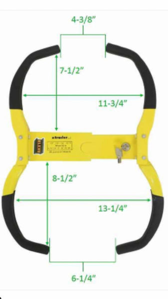 Rackem Trailer Wheel Locking Boot (MPN: RA-25)