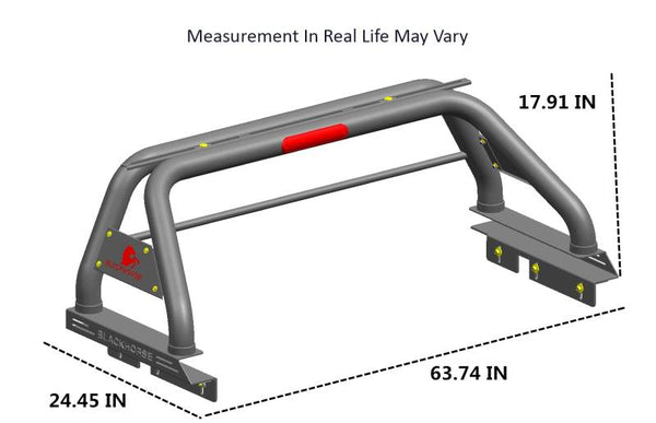 Black Horse Truck Bed Bar (MPN: RB006BK)