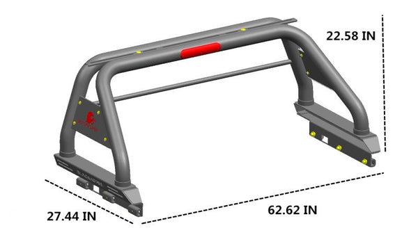 Black Horse Off Road Truck Bed Bar (MPN: RB09BK-PL69B)