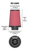 K&N Universal Air Filter (MPN: RC-1060)
