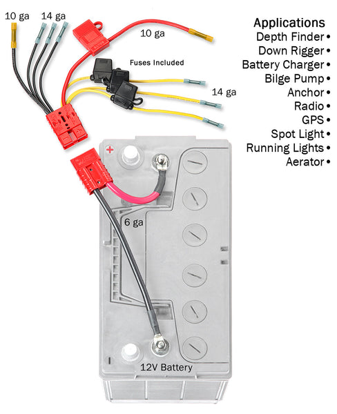 Connect-Ease Battery Connection Harness (MPN: RCE12VB4FK)