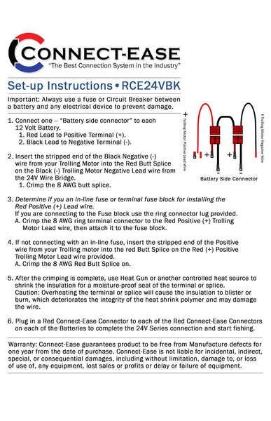 Connect-Ease Trolling Motor Wiring Kit (MPN: RCE24VBK)