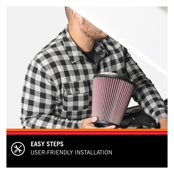 K&N Air Filter Red Cotton Gauze Round (MPN: RD-0720)