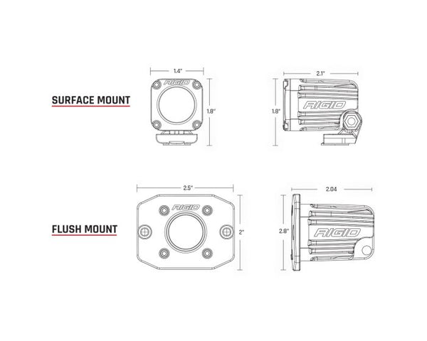 Rigid Ignite LED Driving Fog Light (MPN: 20531)