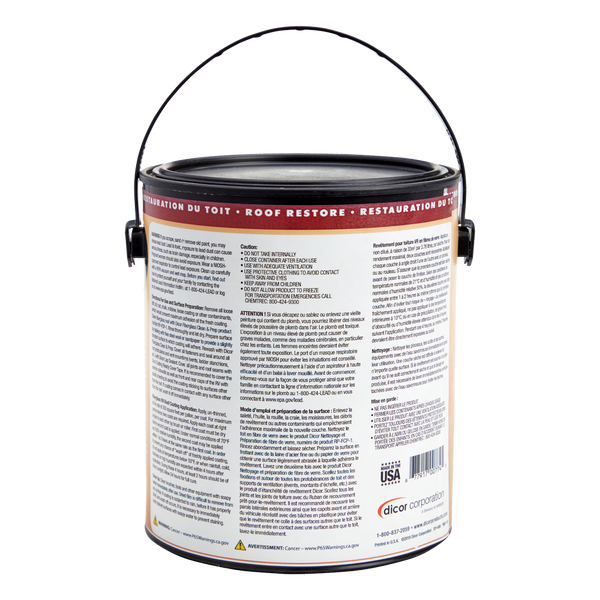 Dicor Fiberglass RV Roof Coating (MPN: RP-FRC-1)