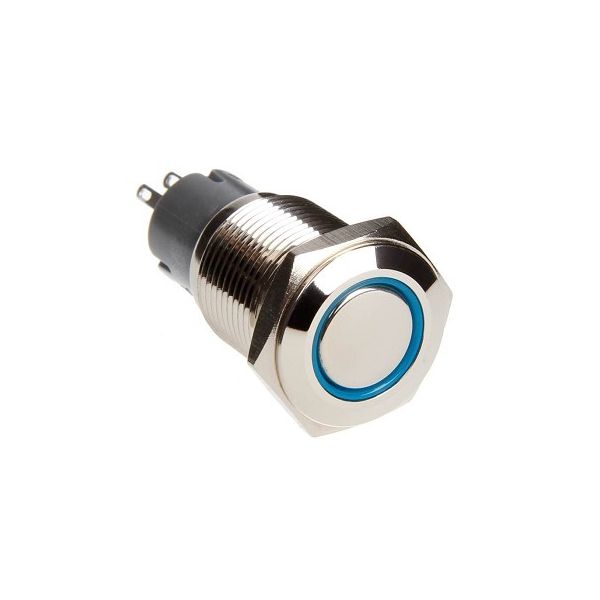 Race Sport Lighting Push Button Switch (MPN: RS-2P16MM-LEDB)