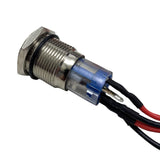 Race Sport Lighting Push Button Switch (MPN: RS-2P16MM-LEDG)