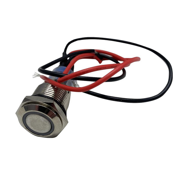 Race Sport Lighting Push Button Switch (MPN: RS-2P16MM-LEDW)