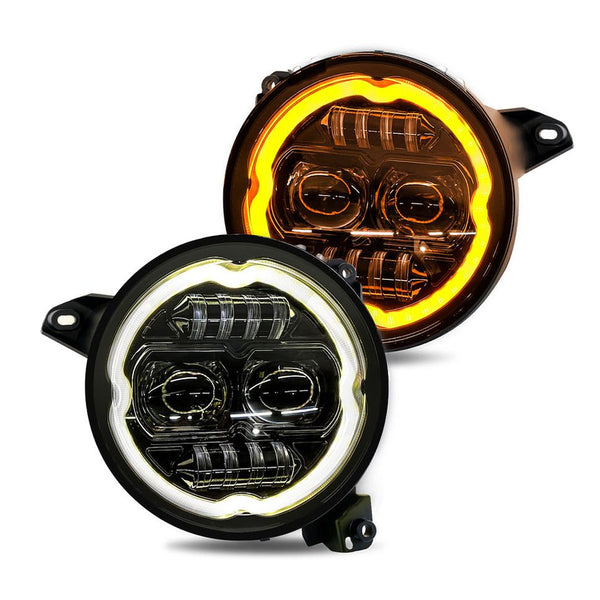 Race Sport Lighting 9 Inch LED RGBW Headlight Kit (MPN: RS9RGBW)