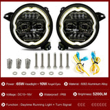 Race Sport Lighting 9 Inch LED RGBW Headlight Kit (MPN: RS9RGBW)
