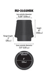 K&N Universal Air Filter (MPN: RU-3102HBK)